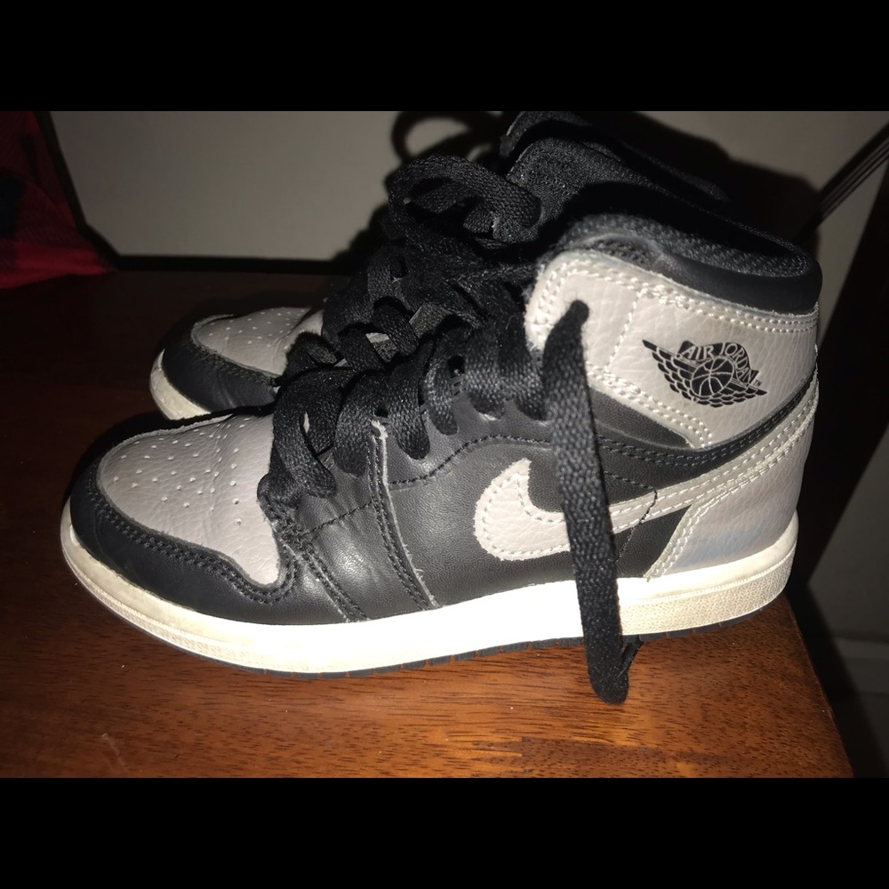 Jordan 1 Black/Grey/White Size 12C